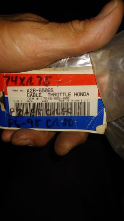 Honda throttle cable.