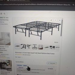 Queen Size Metal Bed Frame