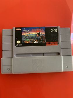 Original Aerobiz Super Nintendo Game Cartridge
