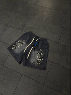 GREY HELLSTAR SHORTS