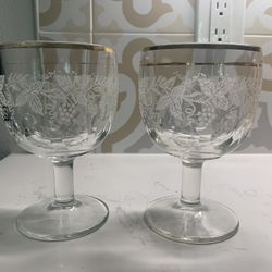 Vintage Bartlett Collins Goblets 