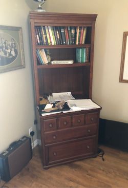 File cabinet & book shelves