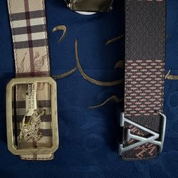 LV and Burberry Belt Brand New (One for 300)