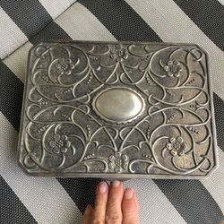 Godinger Lovely Silver Plate Jewelry Box  ‘Flowers’