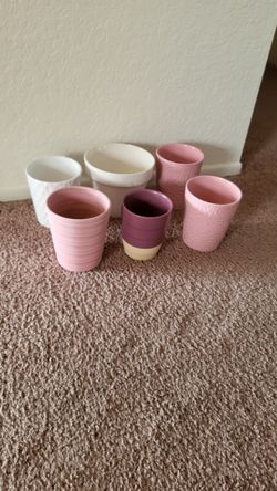 Porcelain Plant Pots set