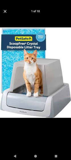 New in box
PetSafe ScoopFree Crystal Pro Legacy Self-Cleaning Litter Box, Front-Entry
Hands-Free Automatic Cleaning, Advanced Odor Control, Health Cou