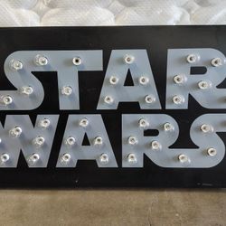 Starwars marquee wall art