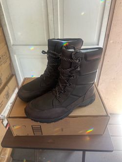 Size 11 Lands' End Expedition Insulated Winter Boots for Men, Lace Up or Slip On Waterproof Mens Snow Boots, Medium or Wide