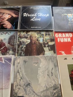 Classic rock vinyls 90s and 80s