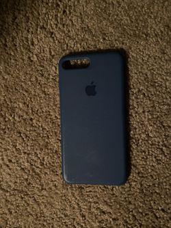 Silicone blue case Apple 7 Plus