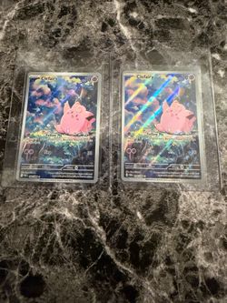 Pokemon cards clefairy and others in binder