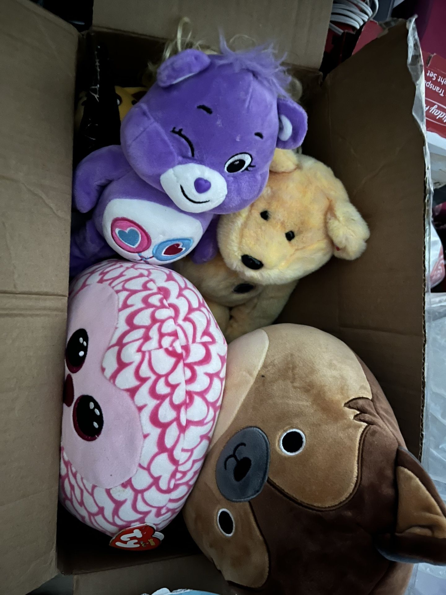 Free Stuffies ,stuffed Animal, Plush, Squish mellow, Care Bears Etc.. Take All