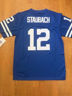 Cowboys Staubach Blue Men Throw Back Jersey