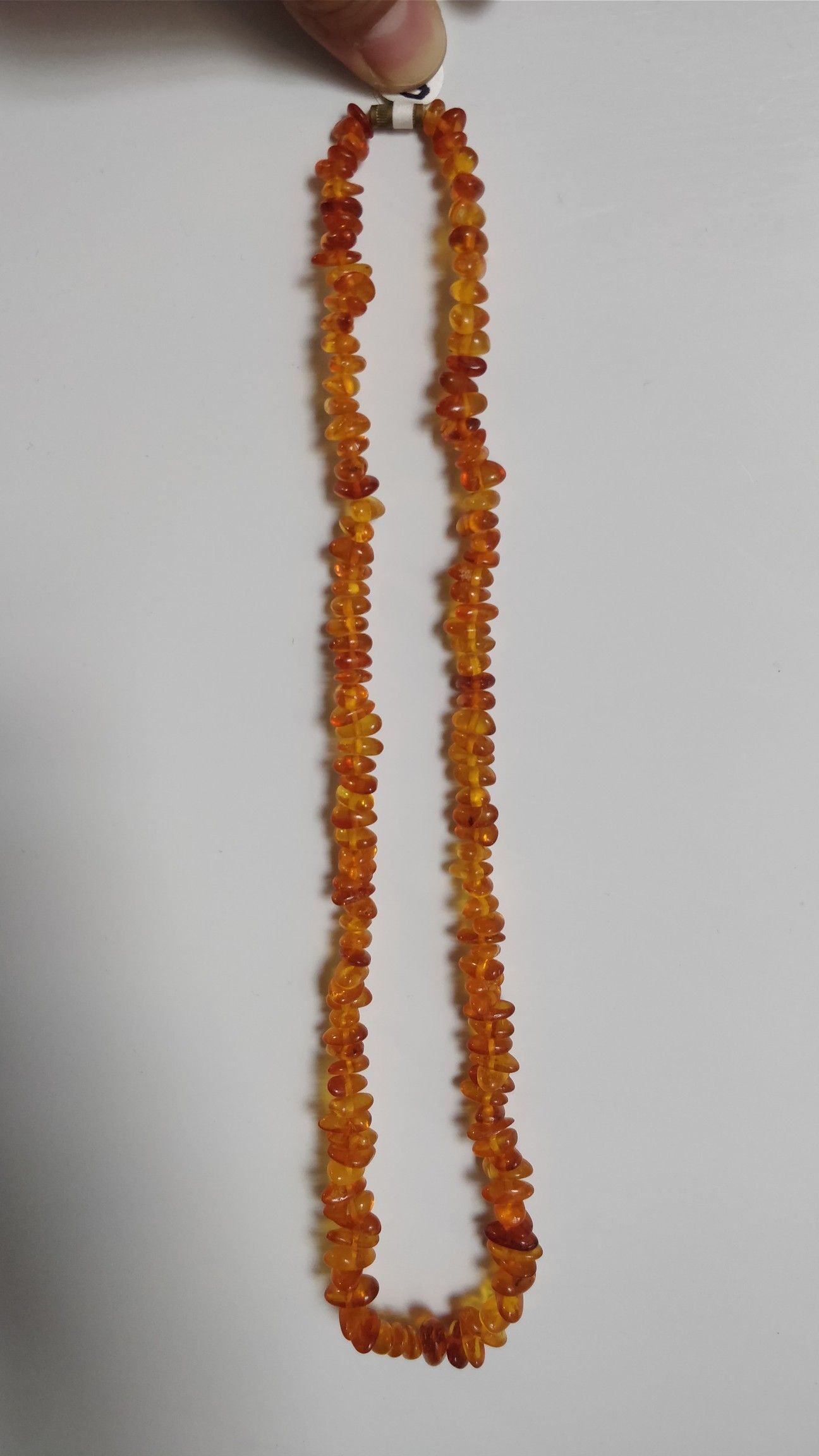 Amber necklace.