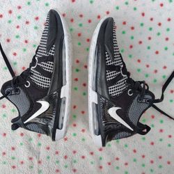 Nike LeBron Witness 7 TB Basketball Shoes Black White Mens 5.5 Retro Jordan