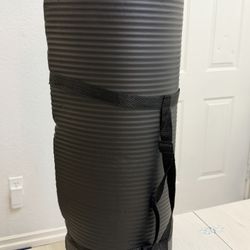 Yoga Mat - 71in X 24in X 1in With Carrying Strap