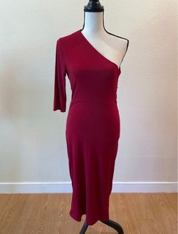 SHEIN One Shoulder Sleeve Ruched Dress