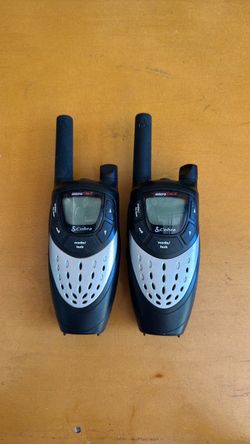 Cobra microTalk CXT400 Black & Silver Wireless Portable Two-Way Radio x2