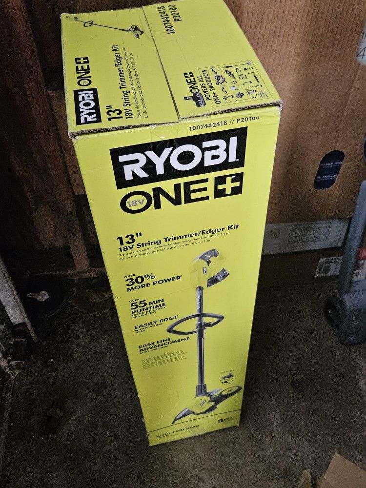 Ryobi 13" Trimmer/edger Kit 18v