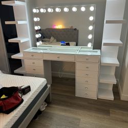 Bluetooth Makeup Vanity And Shelf’s 
