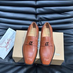 Christian Louboutin Men’s Leather Shoes With Box New