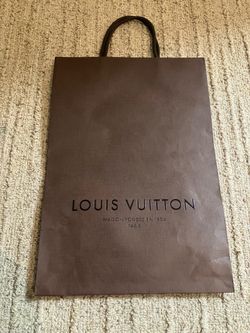 Authentic Louis Vuitton Medium Gift Bag Shopping Tote 14”L 10”W Brown