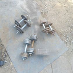 100lbs Weights+ Dumbbell Handles 