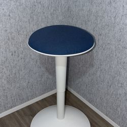 Modern IKEA White & Blue Stool, Chair, Seat. Model: Nilserik