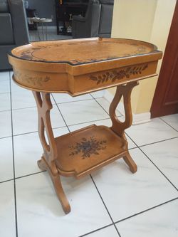 Vintage Italian Single Drawer Side Table