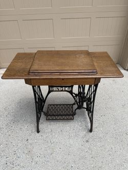 Beautiful Antique Sewing Machine Table