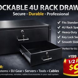 Lockable 4U Rack 