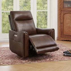 ❤️🔥 Power Recliner Chairs, Genuine Leather Dark Brown $ 349