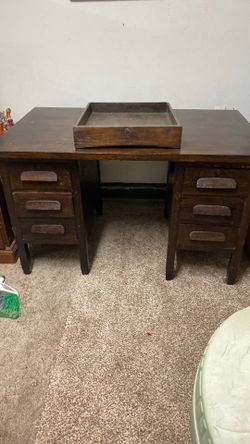 Old school wood desk