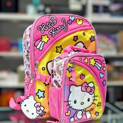 Hello Kitty Children's Backpack with Lunch Pack