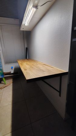 Butcher block pre-cut to 74 in L x 19 in D x 1.5 inch thick.