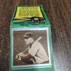 1934 Charles Chuck Klein Diamond Matchbook