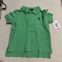 New Baby Boy Polo Ralph Lauren Cotton Mesh Polo Shirts Size 9 Months 