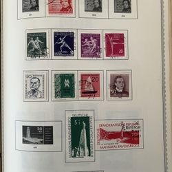 Germany 🇩🇪 German Democratic Republic Collection Of 12 Postage Stamps Issued 1956 To 1957.