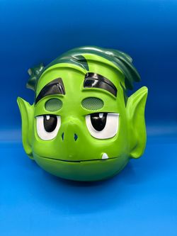 Beast boy kids unisex green plastic face mask