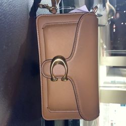 Brand New Little Brown Coach Purse 