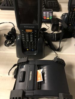 POS hand scanners with printer