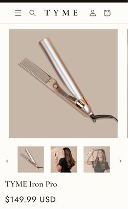 TYME Iron Pro Hair Straightener