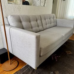 Mid Century Modern Gray Sofa – Locally Made, Eco-Friendly - MAKE ME AN OFFER!