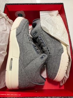 Jordan 3 Wool Grey size 8.5