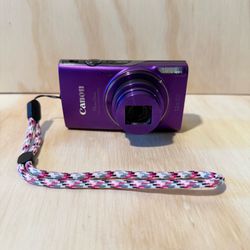 Canon PowerShot ELPH 360 HS/ IXUS 285 HS Dig Camera Tested Good w/Bat-Card-Charg