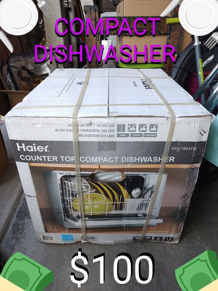 Haier Counter Top Compact Dishwasher, New In box