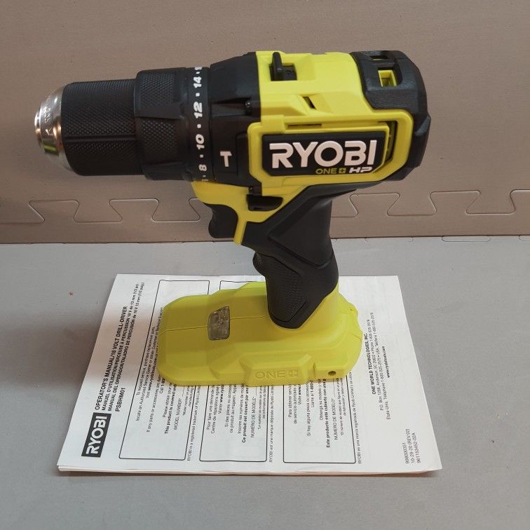 Ryobi 18v Brushless Compact 1/2" Hammer Drill Driver. Brand new. Tool only. Does not include battery. 