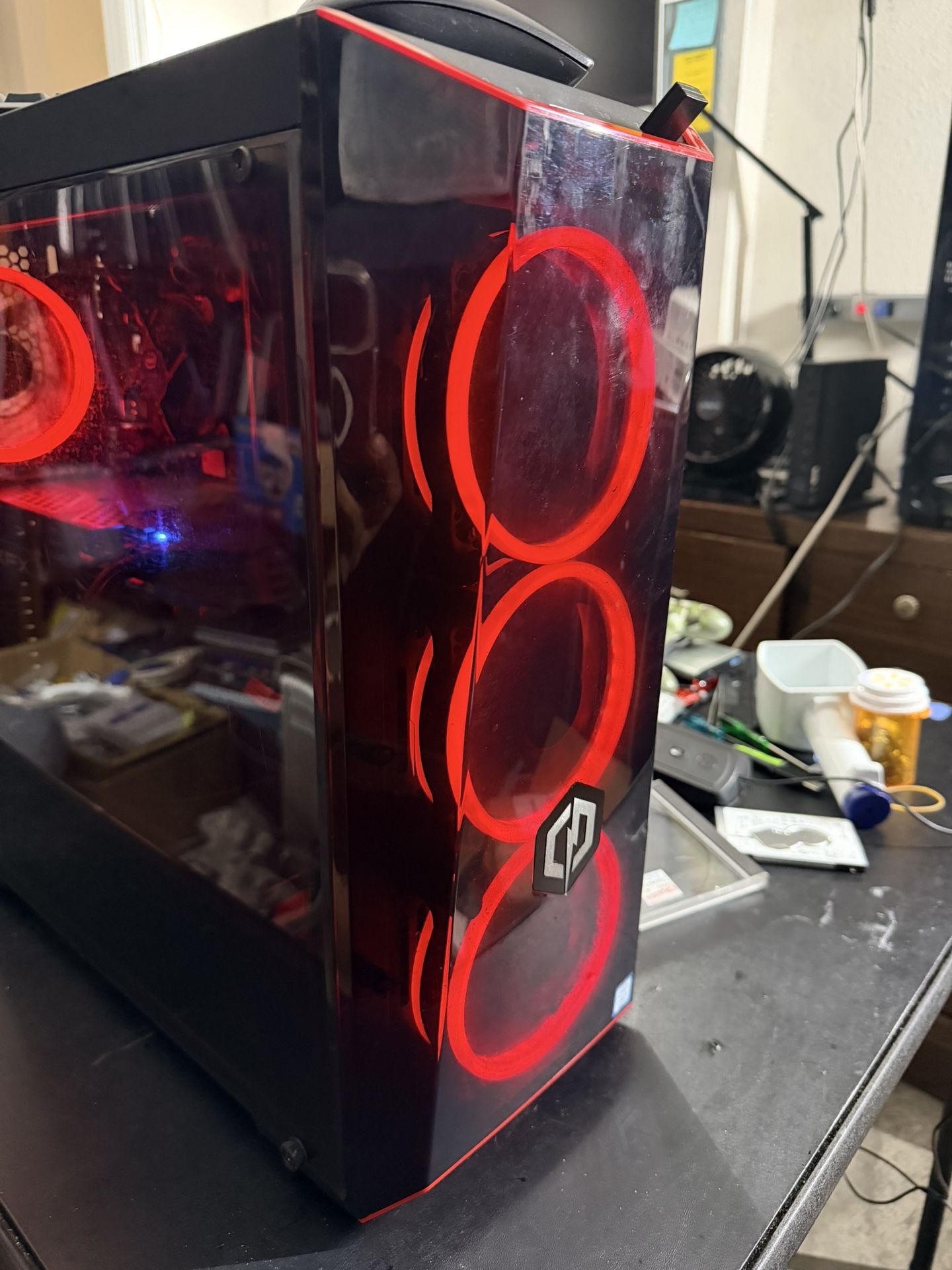 Gaming PC Intel Core i5-7th Gen 3.0Ghz 32GB RAM (16GB RAM + 16GB Octane Memory) Radeon RX590 8GB Graphics , 256GB SSD + 2 TB HDD , Windows 11 .