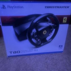 T80 PS5 and PS4 Steering Wheel 