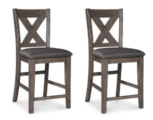  2 pcs Barstools, counter height chair, sillas